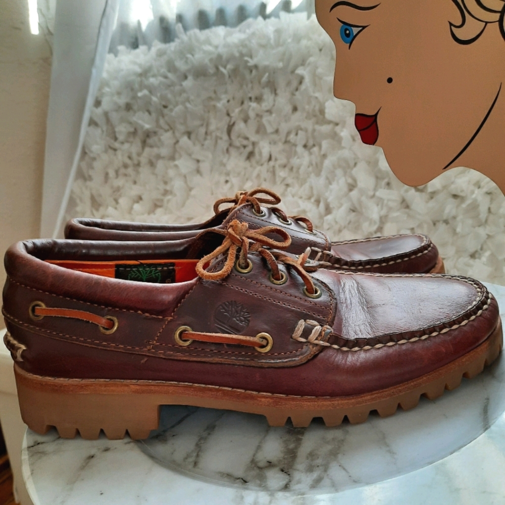 Timberland Traditional 3-Eye Boat Shoes Lace Up